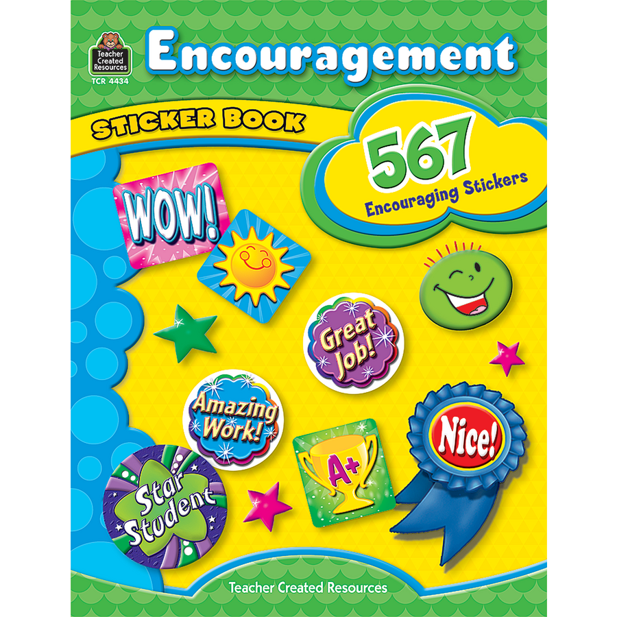 Encouragement Sticker Book (567 Stickers) (1&quot;= 2.6cm )