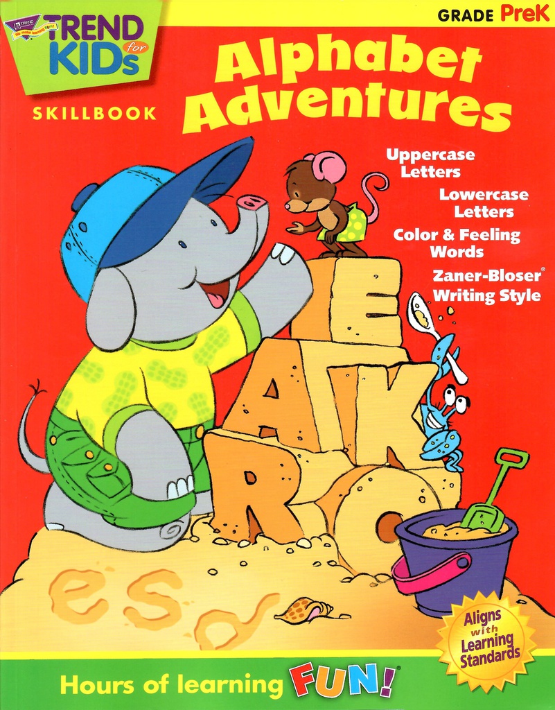 ALPHABET ADVENTURES  (Gr:PRE-K) BOOKS