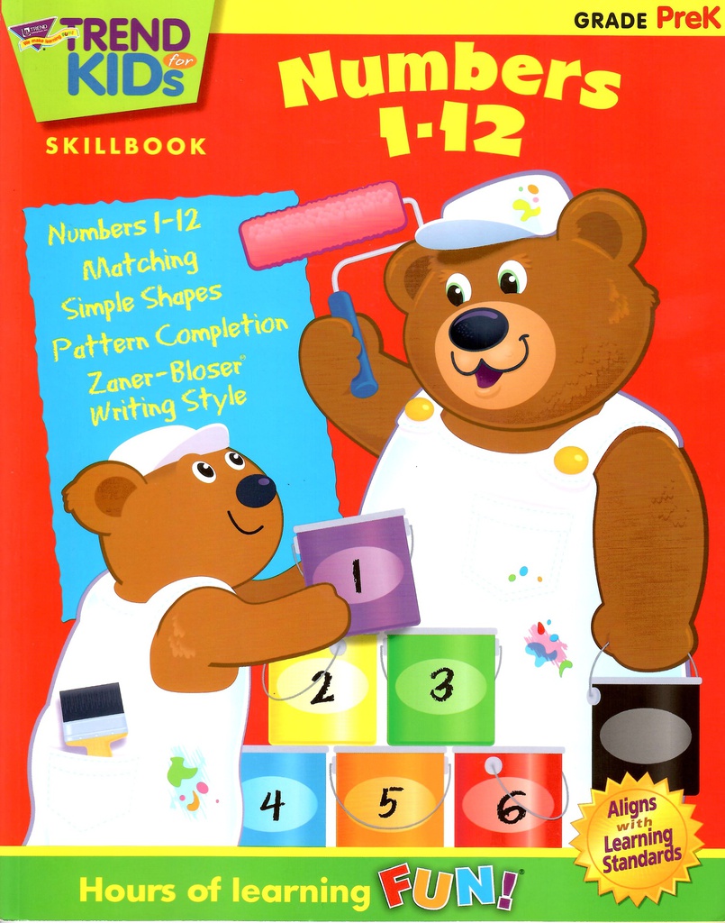 NUMBERS 1-12  (Gr:PRE-K)