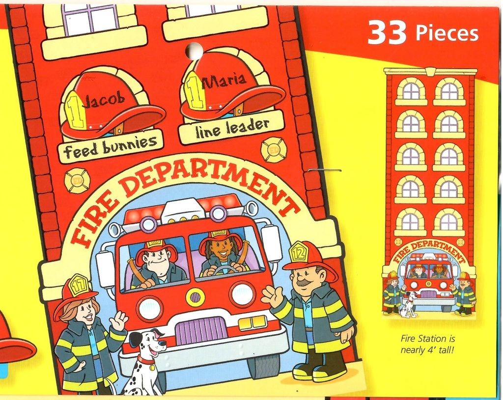 Fire Station Job Chart BB Set   (33pcs) (4ft=122cm)