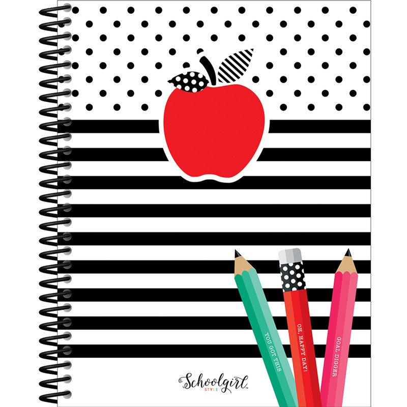 BRIGHTS TEACHER PLANNER BLACK WHITE &amp; STYLISH (1 book 116stickers)