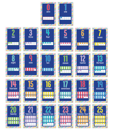 NUMBER CARD MINI POSTERS SET (26pcs)