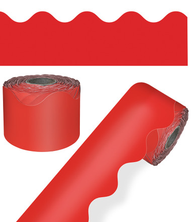 RED ROLLED SCALLOPED BORDERS (65'=19.8m)