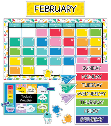 Happy Place Calendar BB Set include Calendar Chart,12 monthly Headers ,Days of the week chart,Season/Month chart &amp; Weather chart (139pcs)