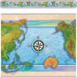 World Continents Straight Border Trim 39''x3''(11.8cmx7.6cm)