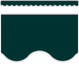 Hunter Green Scalloped Border Trim, 12pcs (2.75''x35'')(6.9cmx88.9cm), total (35'=10.6m)