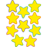 Yellow Stars Accents 6''(15.2cm) (30pcs)