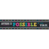 Chalkboard Brights Anything is Possible Banner (8''x39'')(20.3cmx99.06cm)