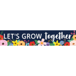 Wildflowers Let’s Grow Together Banner (8''x39'')(20.3cmx99cm) (1pc)