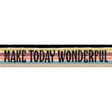 Wonderfully Wild Make Today Wonderful Banner (8''x39'')(20.3cmx99cm) (1pc)