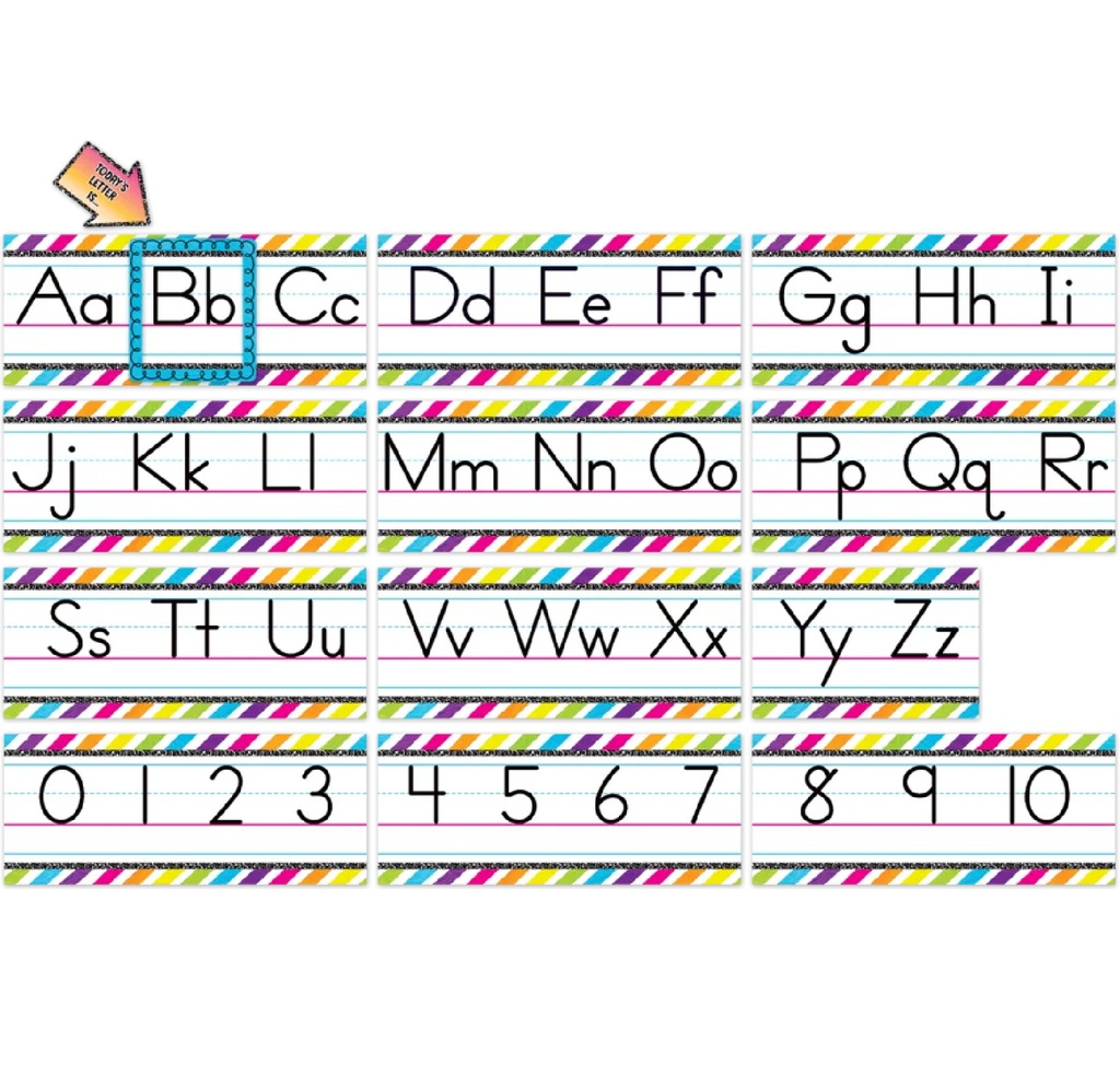 Brights 4Ever Alphabet Line BB Set   (14pcs)Total is (8.75'= 2.67m)