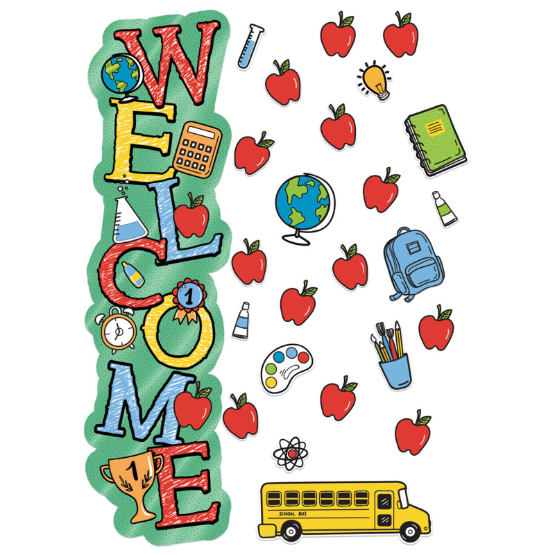 BACK TO SCHOOL WELCOME DOOR DÉCOR KIT  (40pcs)