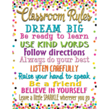 Confetti Classroom Rules Chart 17''x22''(43cmx55cm)