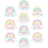 Pastel Pop Positive Sayings Accents (6''(15.2cm) (30pcs) (10 designs (30pcs)