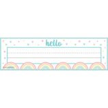 Pastel Pop Flat Name Plates (6.9cmx29.2cm)(36pcs)