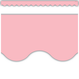 Pastel Pink Scalloped Border Trim,12pcs (2.75''x35'')(6.9cmx88.9cm), total (35'=10.6m)