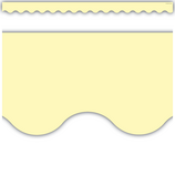 Pastel Yellow Scalloped Border Trim, 12pcs (2.75''x35')(6.9cmx10.6m)