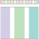 Pastel Pop Stripes Straight Border Trim, 12pcs (3''x35'')(7.6cmx88.9cm), total (35'-10.6m)