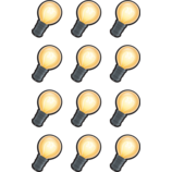 White Light Bulbs Mini Accents (2.6'' (6.6cm) (36pcs)