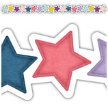 Oh Happy Day Stars Die-Cut Border Trim,12pcs (2.75''x35'')(6.9cmx88.9cm), total(35'=10.6m)