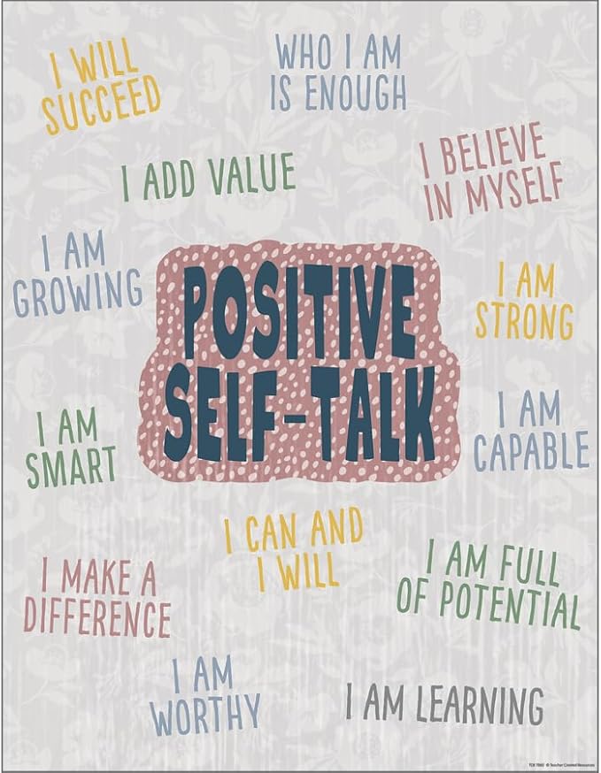 Classroom Cottage Positive Self-Talk Chart (17''x22'')(43cmx55.8cm)