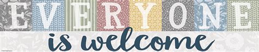 Classroom Cottage Everyone  Welcome! Banner (8''x39'')(20.3cmx99cm)