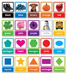 [9781338344851] Colors &amp; Shapes Bulletin Board Set  (10 Colored cards &amp; 10 Shapes  (20pcs)