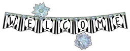 [CDX110413] Simply Stylish Welcome BB Set (9pcs)7 pennants (11.4&quot;x11.5&quot;)(29cmx29.2cm) 2 succulents(largest 8.3&quot;x7.9&quot;(21cmx19.8cm)
