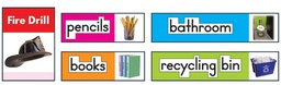 [CD119016] Classroom Labels: Photographic Quick Stick Bulletin Board Set contains (14''x3.5'')(35.5cmx8.9cm)  (34pcs)