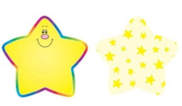 [CD120013] Colorful Stars Mini Accents 2 sided 3&quot; (9cm) (36 pcs)