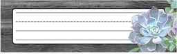 [CDX122041] SIMPLY STYLISH SUCCULENTS DESK NAMEPLATES (24cm x 7cm)(9.5''x2.8'')(36pcs)