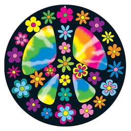 [CDX188034] Peace Sign 2 -Sided Decoration (45.5cmx45.5cm)