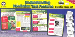 [CDX410082] Understanding Nonfiction Text Features Bulletin Board Set (Gr:4-8+)  (4charts)