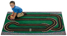 [CFKX48.45] Super Speedway Racetrack Rug 4'x6' (1.2m X 1.83m)