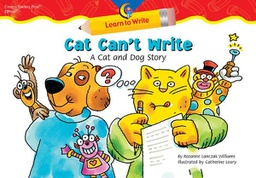 [CTP3436] Cat Can't Write: A Cat and Dog Story, Lap (big) Book