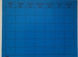 [CTPX5047] Blue Large Horizontal Calendar (56cmx70cm)