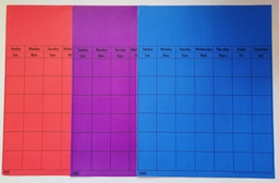 [CTPX5196] Purple Large Vertical Calendar Chart (56cmx72cm)