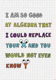 [CTPX8482] I'M SO GOOD AT ALGEBRA… SO MUCH PUN! INSPIRE U POSTER (48cm x 33.5cm)