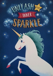 [CTP8486] UNLEASH YOUR INNER SPARKLE UNICORN INSPIRE U POSTER 13.3''x19''(33.7cmx48.2cm)