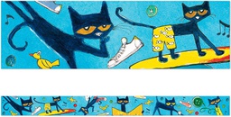 [EP60325] Pete the Cat Straight Border Trim, 12pcs (3''x35'')(7.6cmx88.9cm)