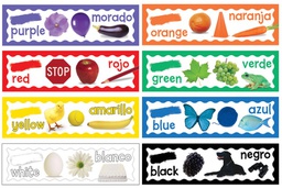 [EU847071] COLORS MINI BULLETIN BOARD SET  (6.5''x26&quot;)(16.5cmx66cm) 8 pcs