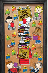 [EU849315] PEANUTS READING DOOR DECOR KIT (24pcs)