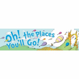 [EU849581] DR SEUSS Oh the Places Balloons banner (45''x12'')(114.3cmx30.4cm) (1pc)