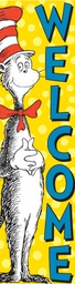 [EU849664] DR SEUSS Cat in the Hat Banner (12''x45'')(30.4cmx114.3cm) (1pc)