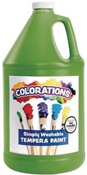 [GWSTAP128] Colorations GALLON APPLE GREEN SIMPLY WASHABLE TEMPERA (128oz-3.7l)
