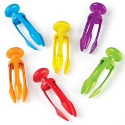 [LER2964S] TRI--GRIP TONGS SINGLE Contains Color (yellow,Blue,Purple and Green)