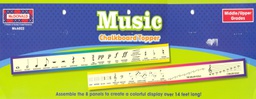 [MCXA022] Music Chalkboard Topper 8 panels (14'=4.2m) Middle / Upper Grades