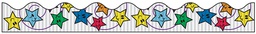 [PX0037900] BORDETTE DESIGNS  STARS  2.25&quot;x25'  (5.7cm x 7.6m)