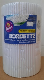 [PX0038014] BORDETTE PICKET FENCE WHITE  6&quot;x16' (15.2 cmx4.88m)