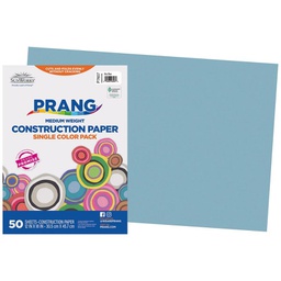 [P7607] PRANG CONSTRUCTION PAPER 12&quot;x18&quot;(30.4cmx45.7cm) SKY BLUE (50CT)